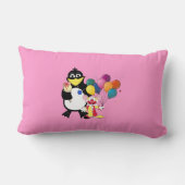 Funny penguin and clown cartoon kussen (Achterkant)