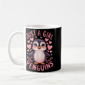 Funny Penguin Animal Just A Girl Who Loves Penguin Koffiemok (Links)