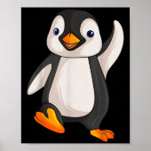 Funny Penguin Apparel S Uni-Adults Kinder Kinderen Poster (Voorkant)