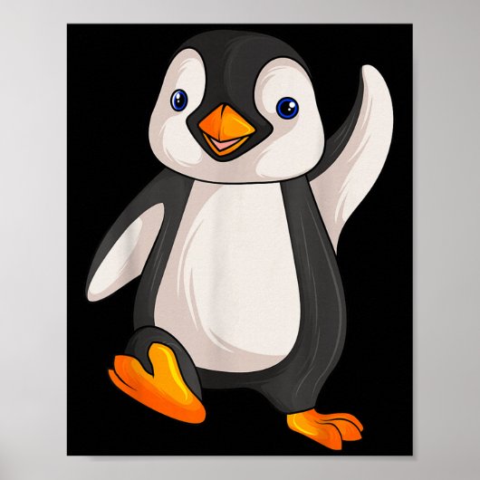 Funny Penguin Apparel S Uni-Adults Kinder Kinderen Poster (Voorkant)