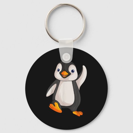 Funny Penguin Apparel S Uni-Adults Kinder Kinderen Sleutelhanger (Voorkant)