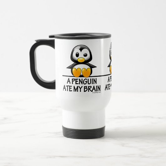 Funny Penguin Ate My Brain Graphic Reisbeker (Links)