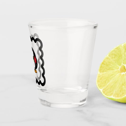Funny Penguin Bird Design Shot Glas (Rechts)