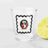 Funny Penguin Bird Design Shot Glas (Voorkant)