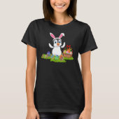 Funny Penguin Bird Easter Egg Hunting Bunny Pengui T-shirt (Voorkant)
