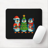 Funny Penguin Christmas Lights Penguin Cute Xmas H Muismat (Met muis)