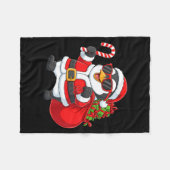 Funny Penguin Christmas Santa Outfit Xmas Boys Gir Fleece Deken (Voorkant (Horizontaal))