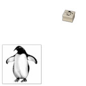 Funny Penguin Cute Bird Personal Stationery Rubberstempel (Gestempeld)