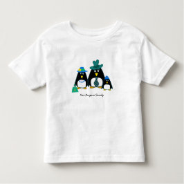 Funny Penguin Family Kerstcadeau Baby T-Shirt