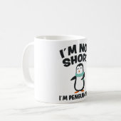 Funny Penguin Fun Quote Little Tiny Penguins Gift Koffiemok (Voorkant links)