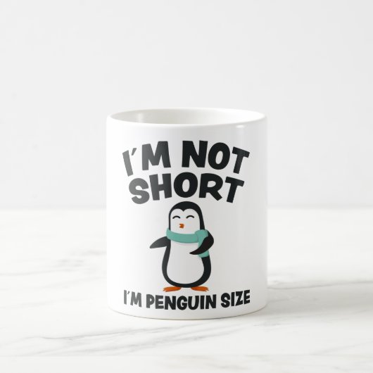 Funny Penguin Fun Quote Little Tiny Penguins Gift Koffiemok (Center)