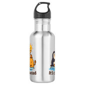 Funny Penguin & Giraffe Water Bottle  Waterfles (Voorkant)
