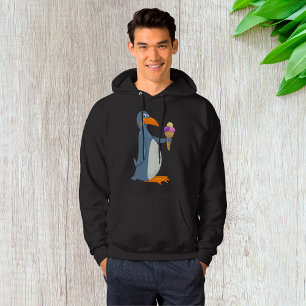 Funny Penguin met Ice Cream Mannen Hoodie