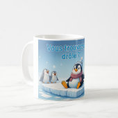 Funny Penguin Moment Koffiemok (Voorkant links)