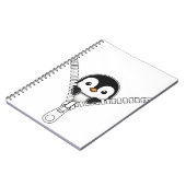 Funny Penguin Peek  Notitieboek (Linkerzijde)