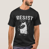 Funny Penguin Resist Shirt Protest Graphic (Voorkant)