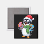 Funny Penguin Six Seven 67 Ice Cream Christmas Boy Magneet (Voorkant / Achterkant)