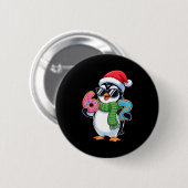 Funny Penguin Six Seven 67 Ice Cream Christmas Boy Ronde Button 5,7 Cm (Voorkant /achterkant)