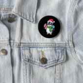 Funny Penguin Six Seven 67 Ice Cream Christmas Boy Ronde Button 5,7 Cm (In situ)