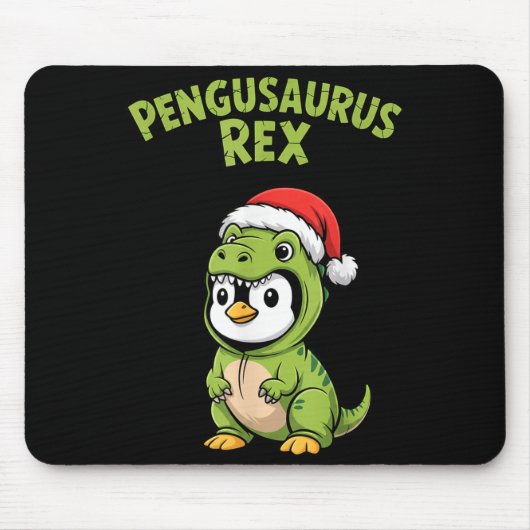 Funny Penguin T-rex Costume Christmas Kids Boys Muismat (Voorkant)