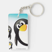 "Funny Penguins" Acrylische Sleutelhanger (dubbelz (achterkant)