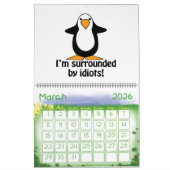 Funny Penguins Cartoon Art Large 2022 Calendar Kalender (Mar 2026)