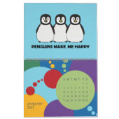 Funny Penguins Cartoons Grote Kalender (Jan 2027)