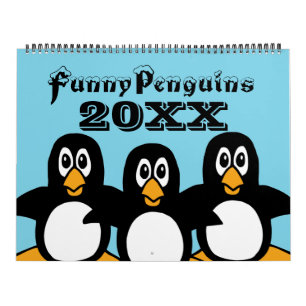 Funny Penguins Cartoons Grote Kalender