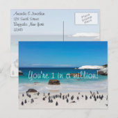 Funny Penguins Hartelijk dank Briefkaart (Voorkant / Achterkant)