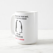 Funny Penguins Mok, Gift voor haar of hem. Koffiemok (Voorkant links)