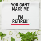 Funny-pensioenkeukenhanddoek voor gepensioneerden theedoek (Gevouwen)