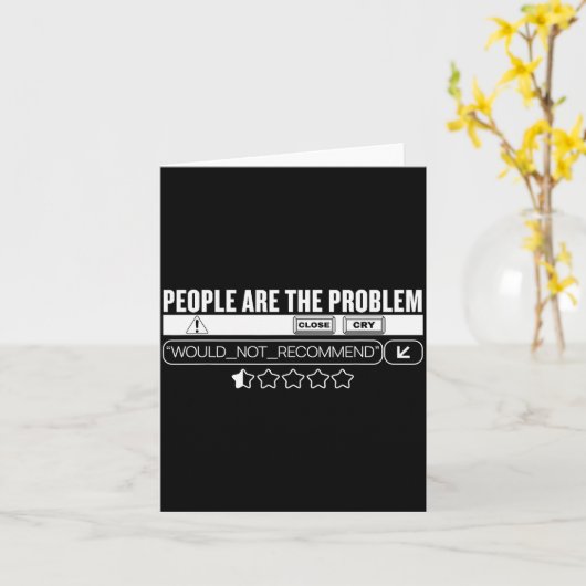 Funny People Are The Problem, Would Not Recommend  Kaart (Gele Bloem)