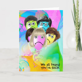 Funny People Balloons krijgen het goed Kaart