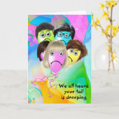 Funny People Balloons krijgen het goed Kaart (Gele Bloem)