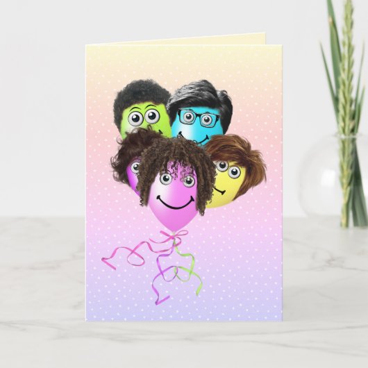 Funny People Balloons van de fractie Kaart (Voorkant)