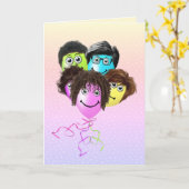 Funny People Balloons van de fractie Kaart (Gele Bloem)