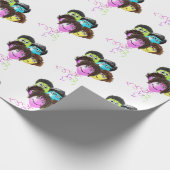 Funny People Birthday Balloon Group Cadeaupapier (Hoek)