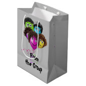 Funny People Birthday Balloons Medium Cadeauzakje (Voorkant Gekanteld)