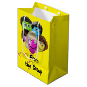 Funny People Birthday Balloons Medium Cadeauzakje (Voorkant Gekanteld)