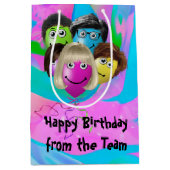 Funny People Birthday Balloons Medium Cadeauzakje (Voorkant)