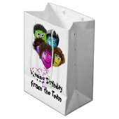 Funny People Birthday Balloons Medium Cadeauzakje (Voorkant Gekanteld)