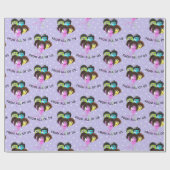 Funny People Birthday Balloons on Stippen Cadeaupapier (Vlak)