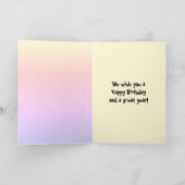 Funny People Birthday Party Balloons Kaart (Binnen)