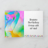 Funny People Birthday Party Balloons Kaart (Binnen)