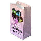 Funny People Birthday Party Balloons Klein Cadeauzakje (Voorkant Gekanteld)