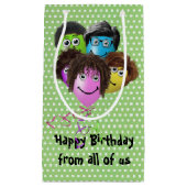 Funny People Birthday Party Balloons Klein Cadeauzakje (Voorkant)