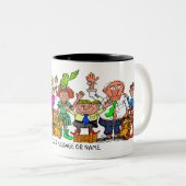 Funny people mug tweekleurige koffiemok (Voorkant rechts)
