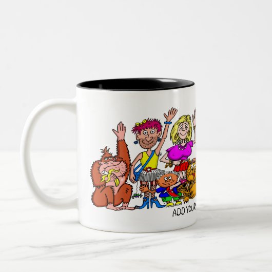 Funny people mug tweekleurige koffiemok (Links)