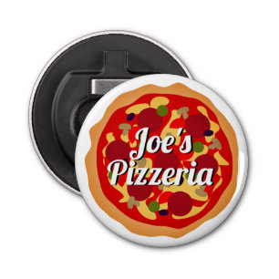 Funny pepperoni, aangepast aan magnetisch veld button flesopener