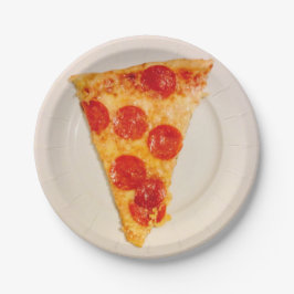 Funny Pepperoni Pizza 4Vinny Papieren Bordje